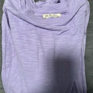 - We the free Arden tee light  purple long sleeve large new without tag